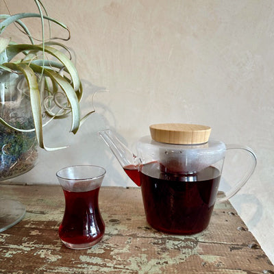 Lark Glass Teapot